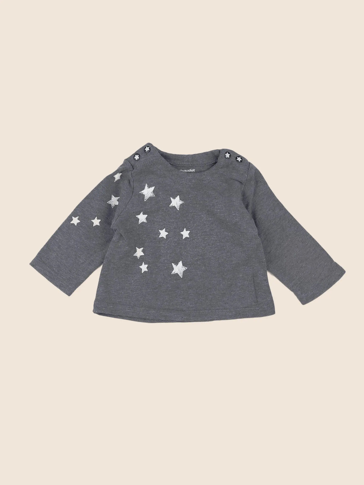 Vertbaudet - tee-shirt gris - 3 mois