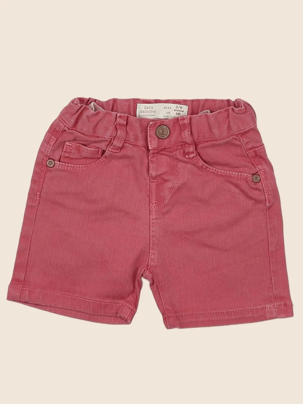 Zara - short rose - 3/6 mois