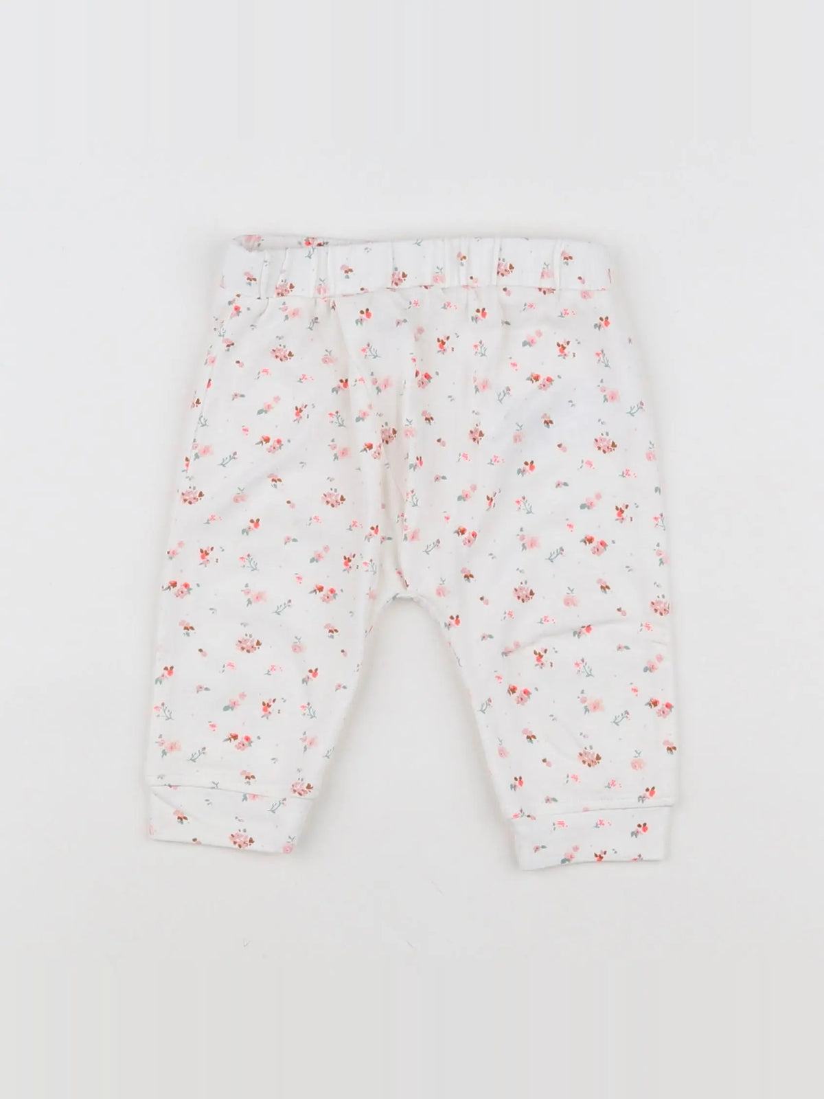 Vertbaudet - pantalon blanc - 9 mois