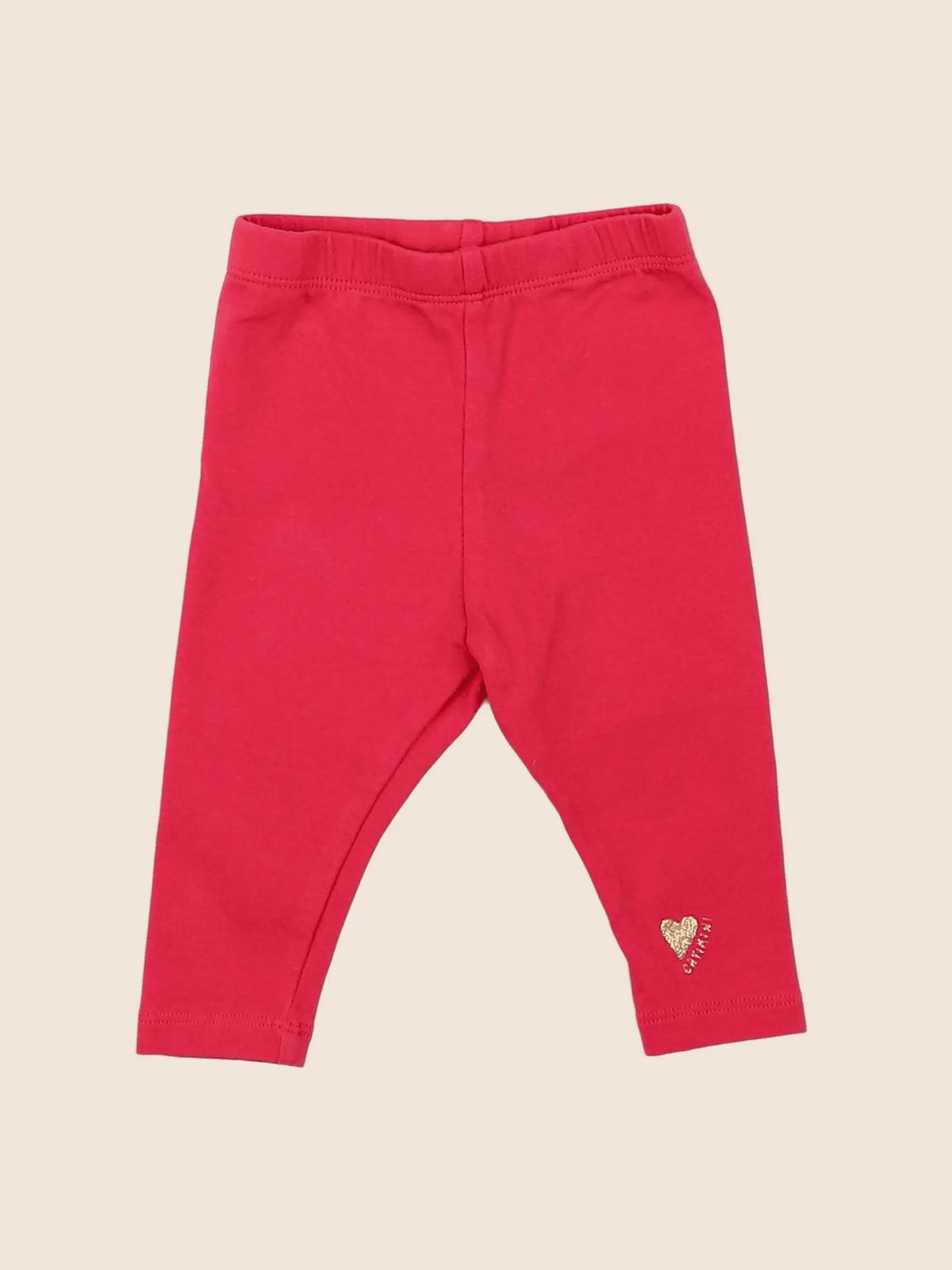 Catimini - legging rose, or - 3 mois