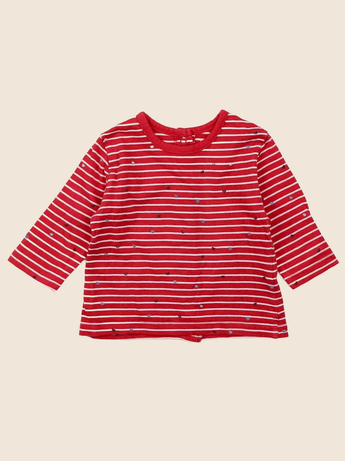 Vertbaudet - tee-shirt rouge - 3 mois