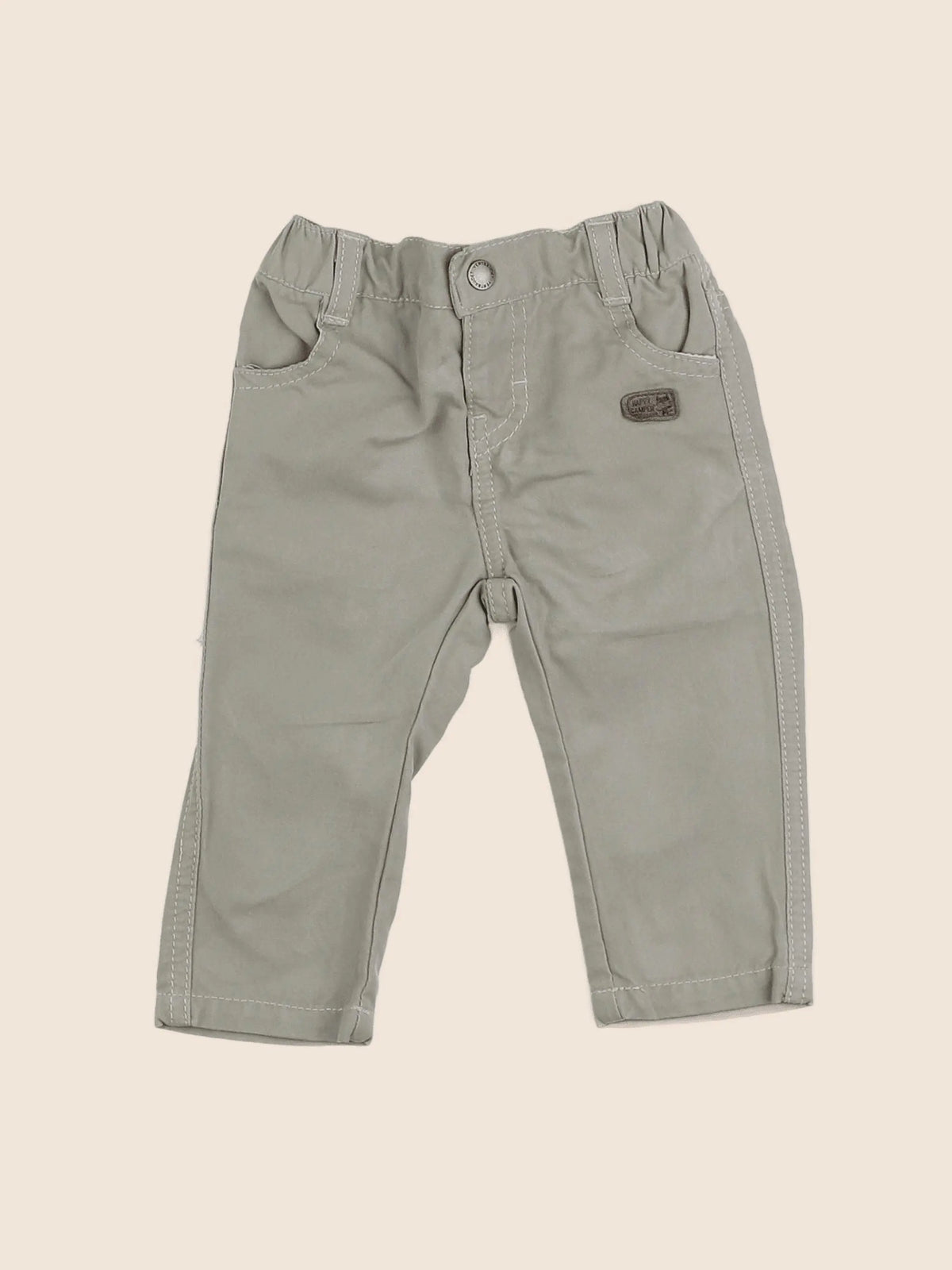 Vertbaudet - pantalon vert - 6 mois