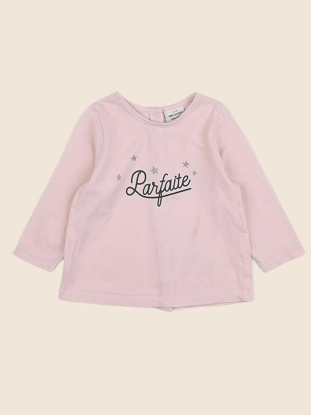 Tape à l'oeil - tee-shirt rose - 12 mois
