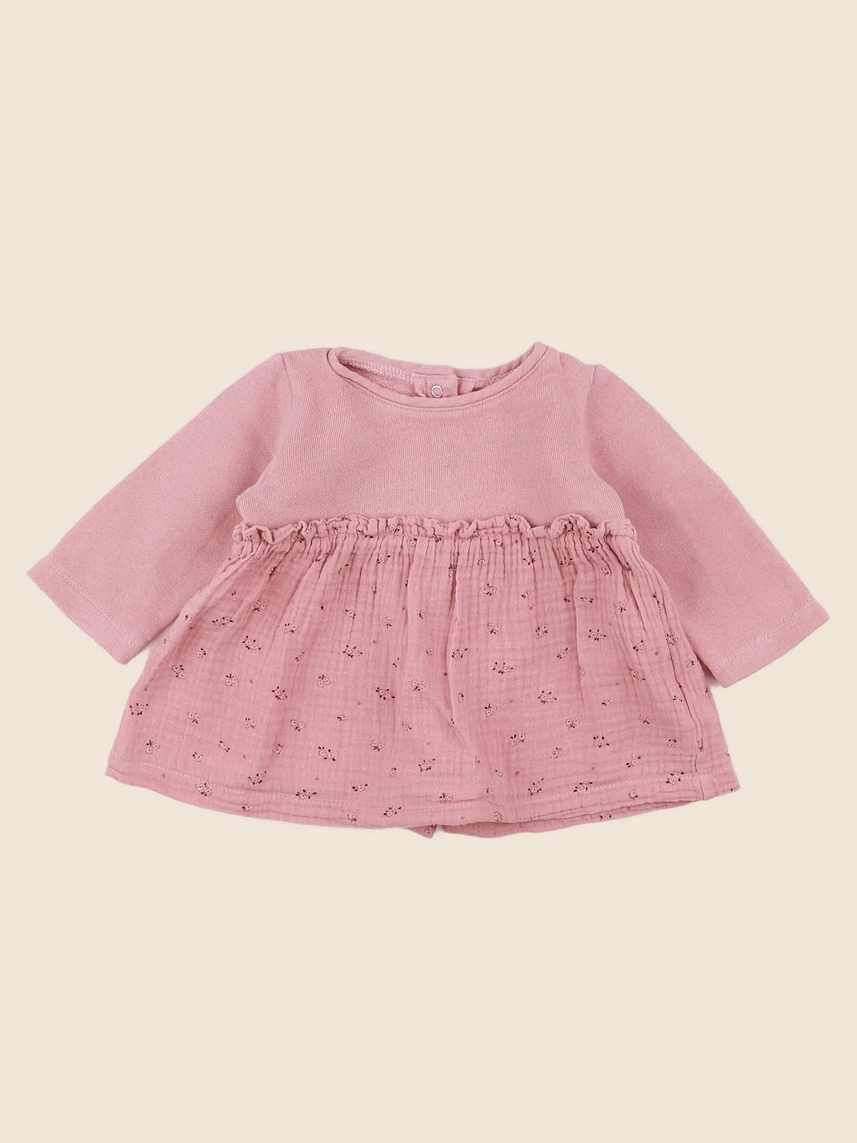 Vertbaudet - robe rose - 3 mois