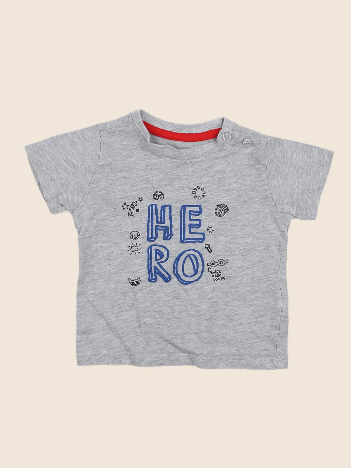 Vertbaudet - tee-shirt gris - 9 mois