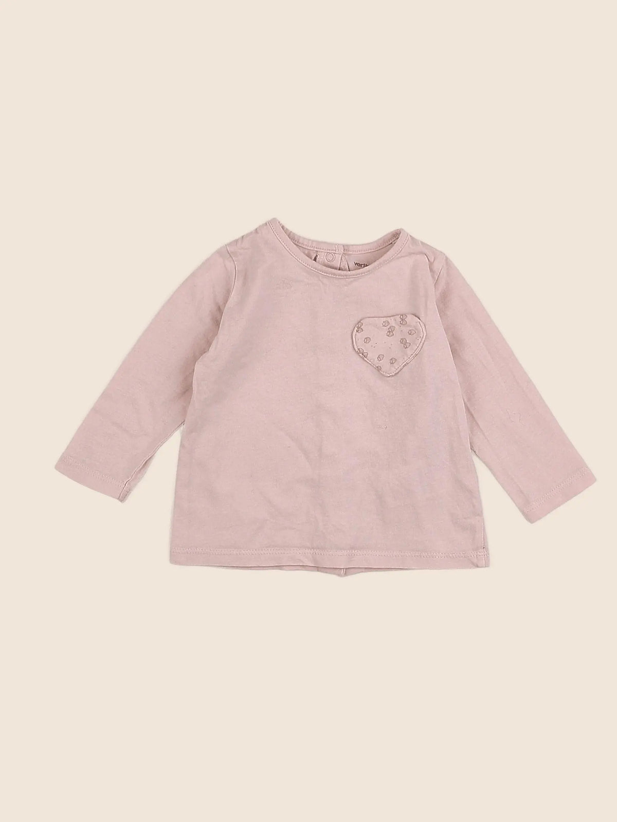 Vertbaudet - tee-shirt rose - 6 mois