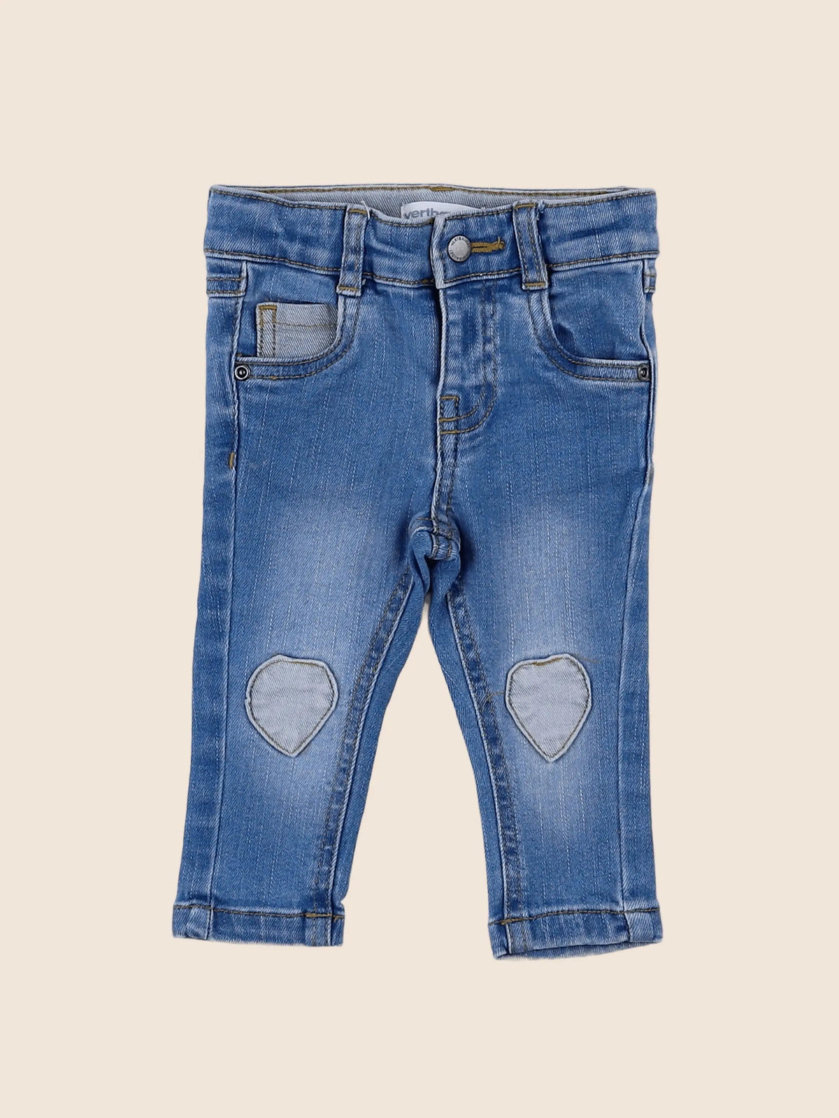 Vertbaudet - jean bleu - 6 mois