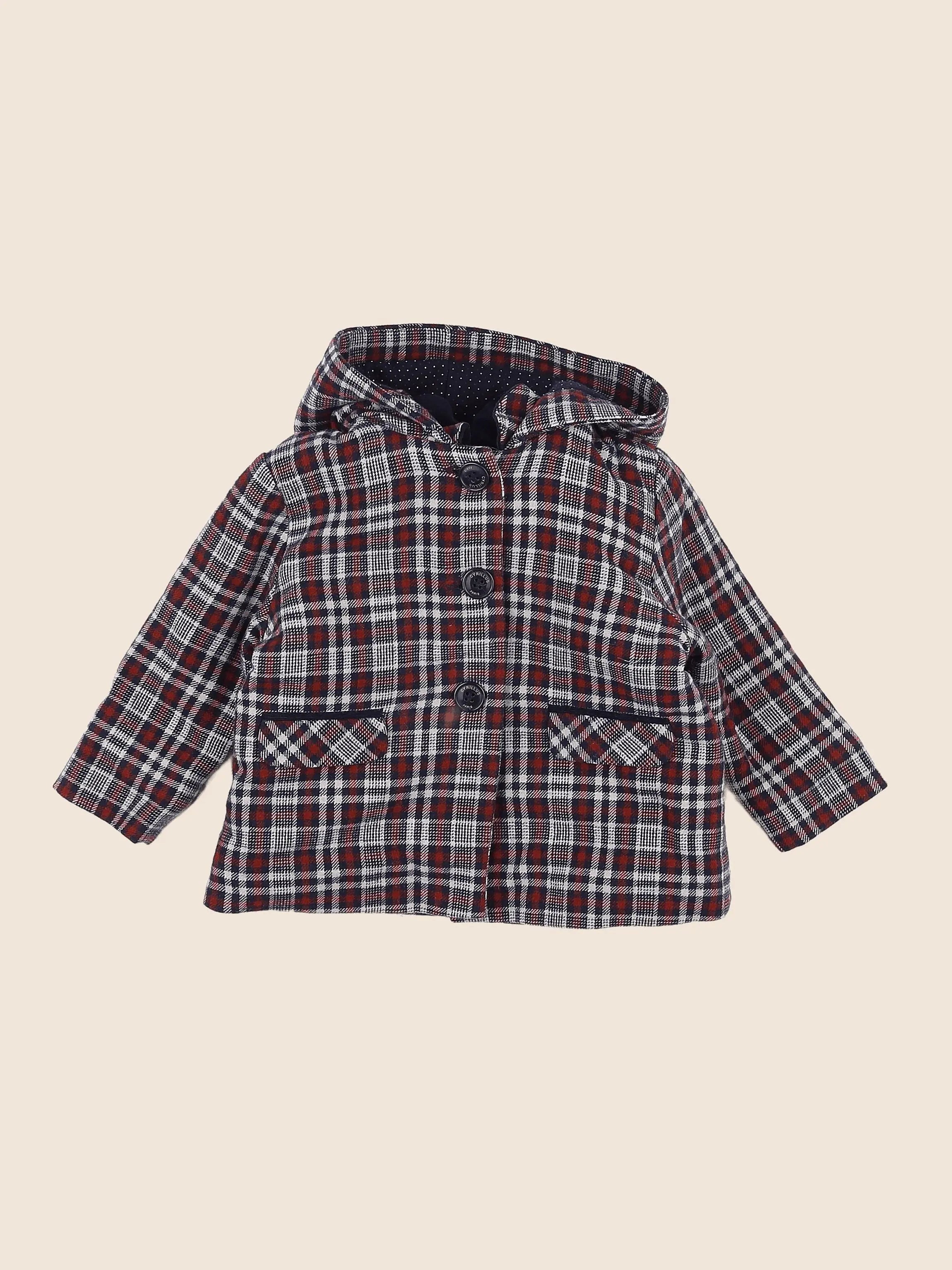 Cyrillus - manteau multicolore - 12 mois