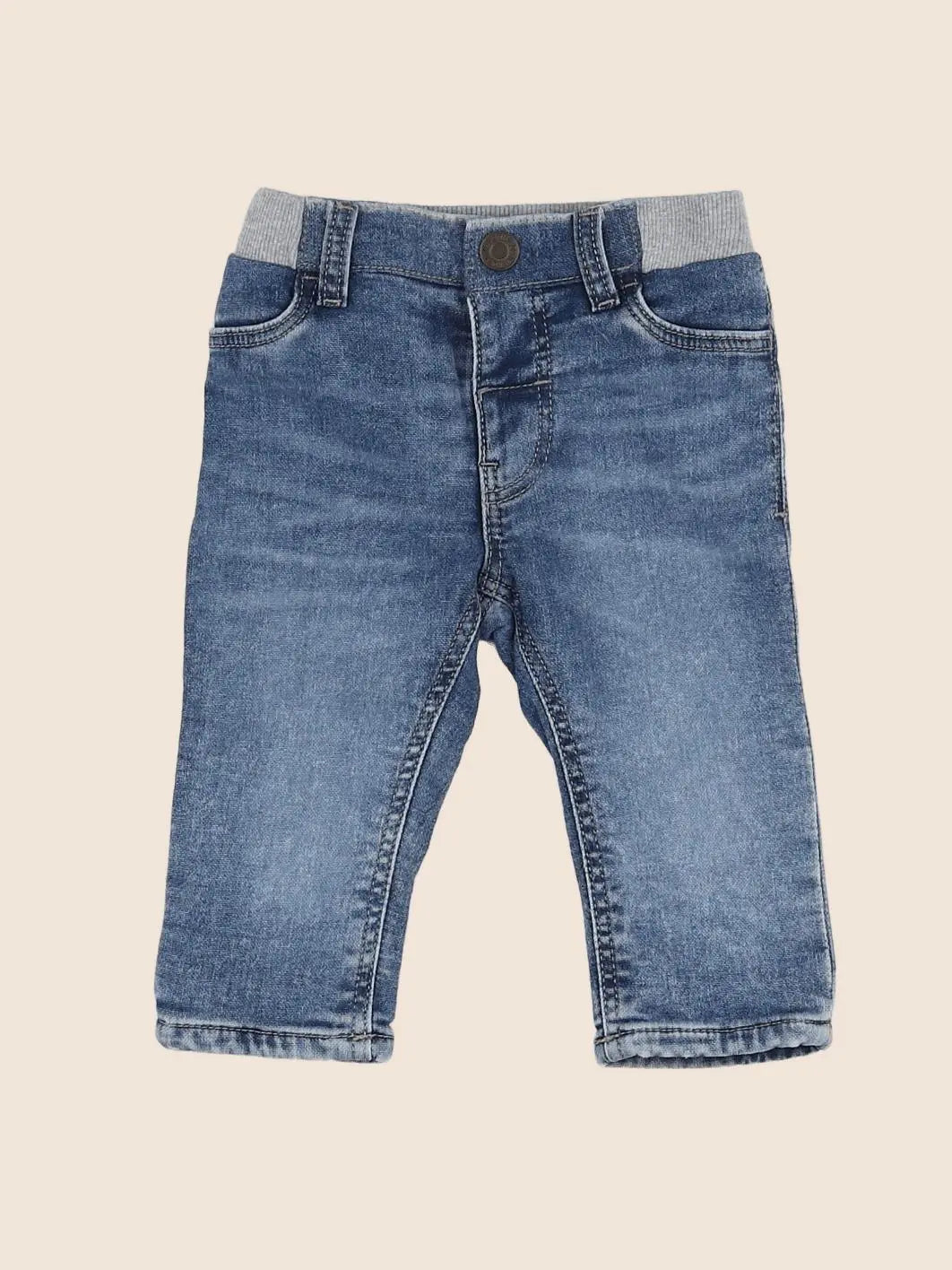 H&M - jean bleu - 3/6 mois