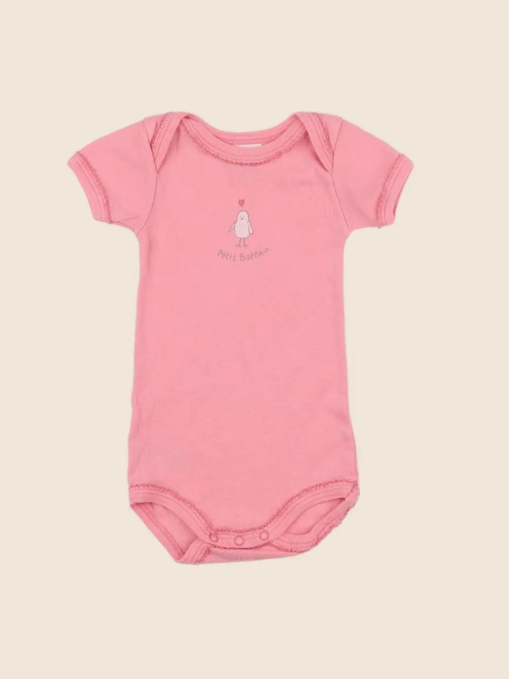 Petit Bateau - body rose - 3 mois