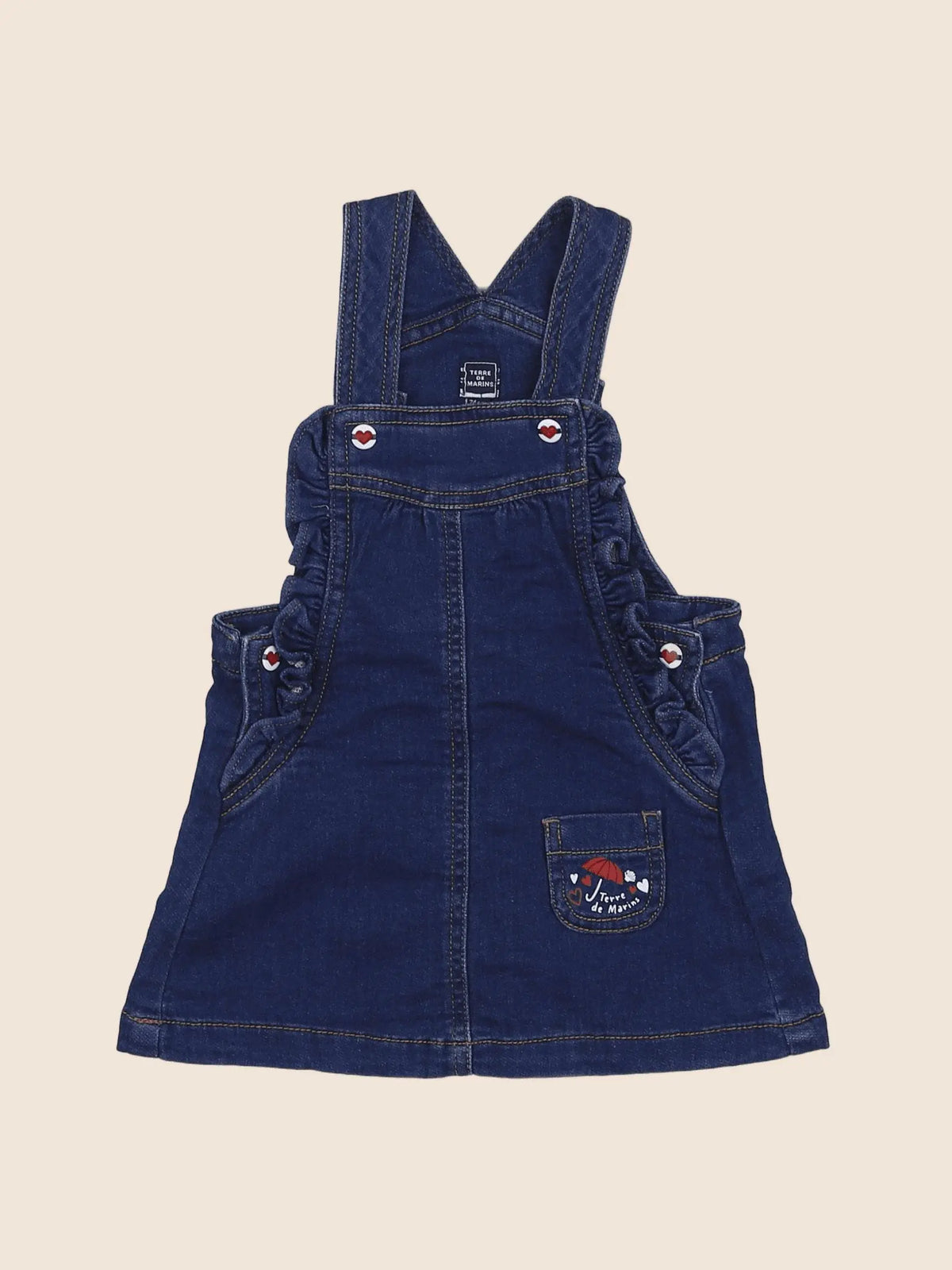 Terre de marins - robe bleu - 12 mois