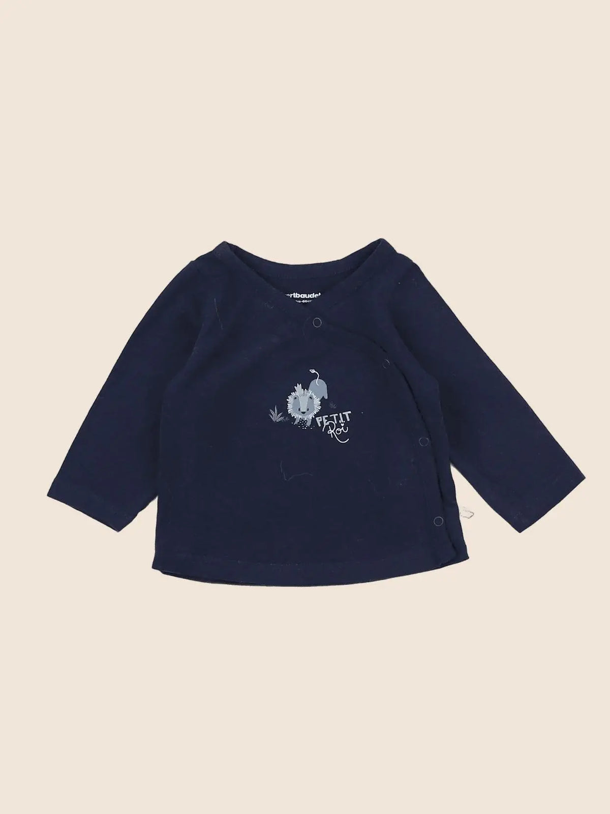 Vertbaudet - tee-shirt bleu - 3 mois