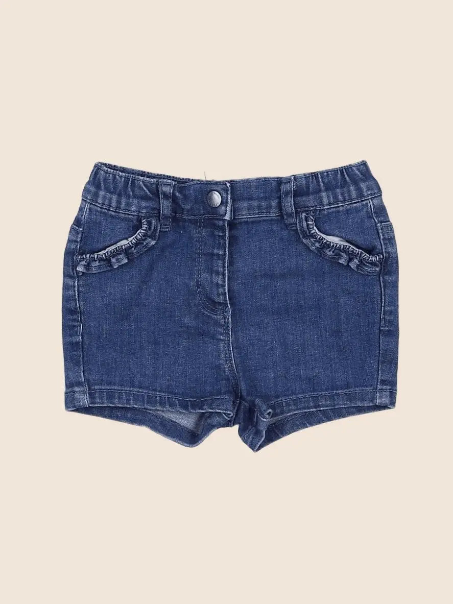 Vertbaudet - short bleu - 12 mois