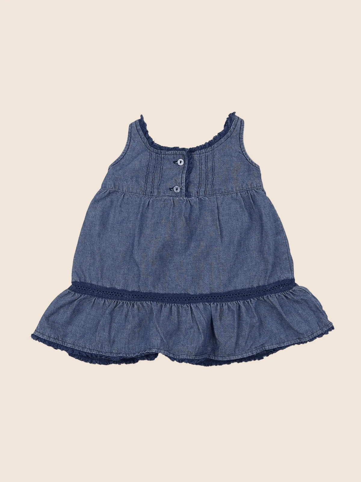 Petit Bateau - robe bleu - 3 mois