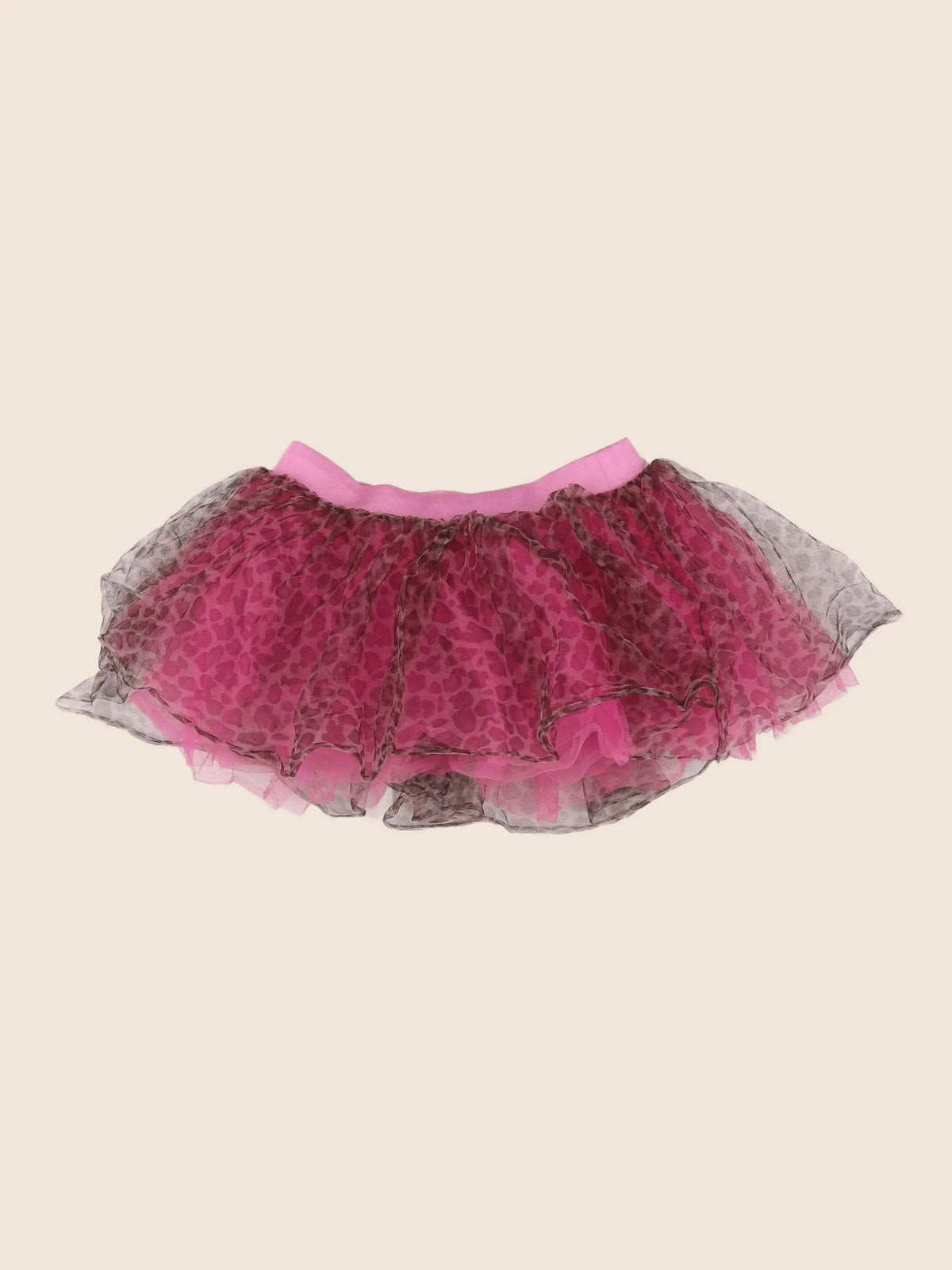H&M - jupe marron, rose - 3/6 mois