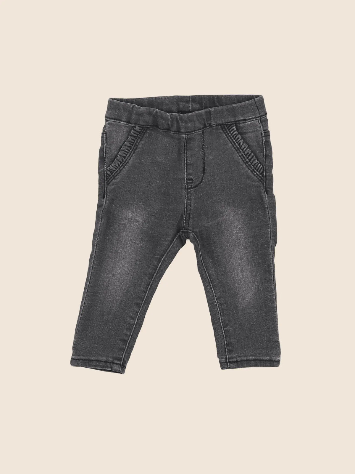 H&M - jegging gris - 3/6 mois
