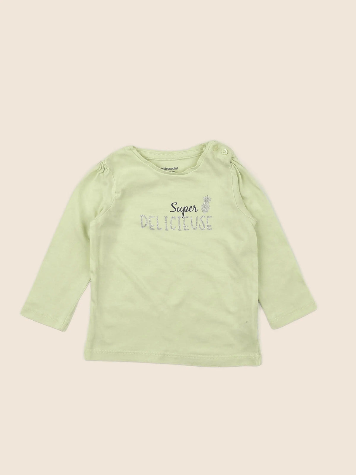 Vertbaudet - tee-shirt jaune - 9 mois
