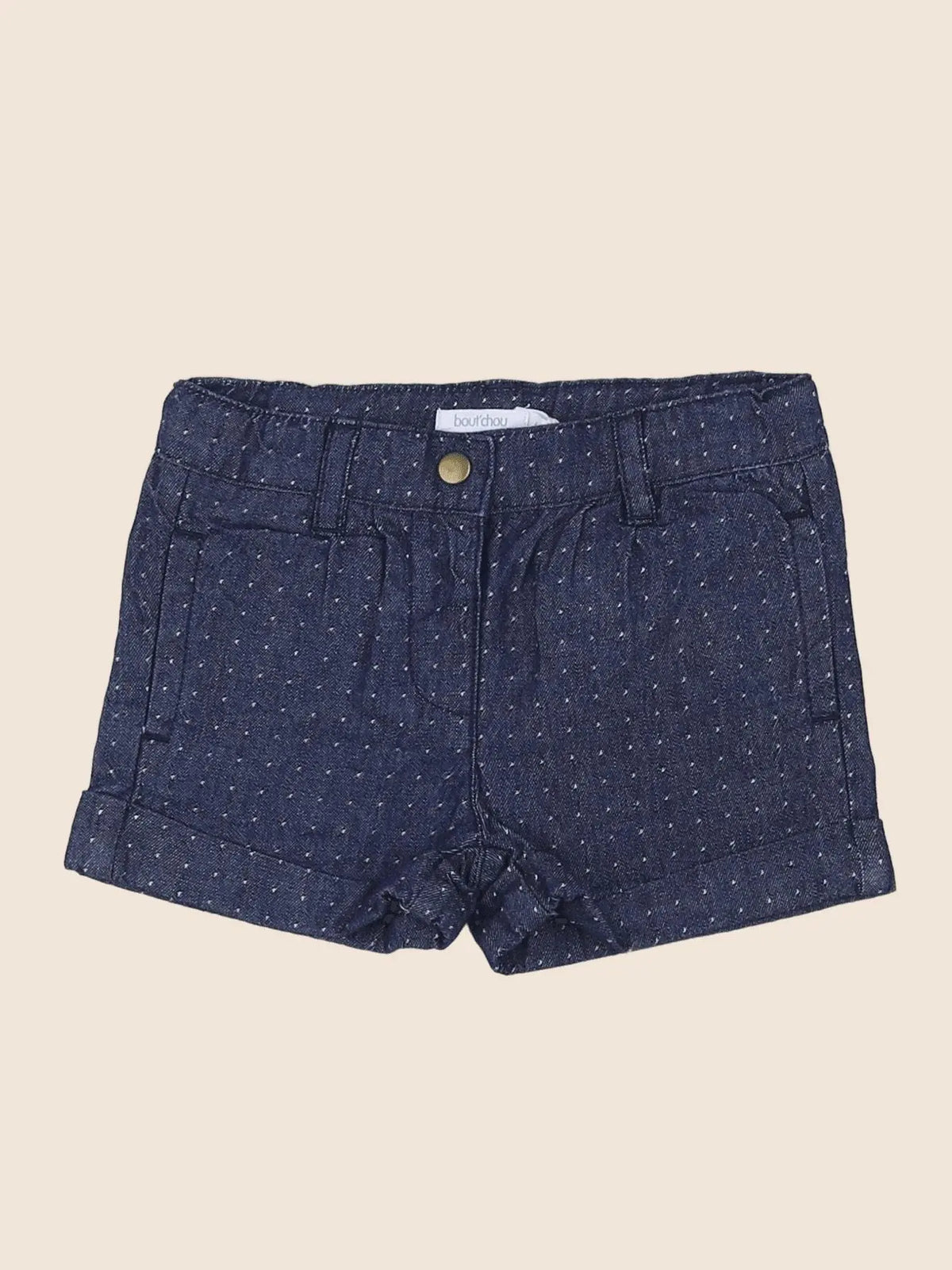 Boutchou - short bleu (état neuf) - 6 mois