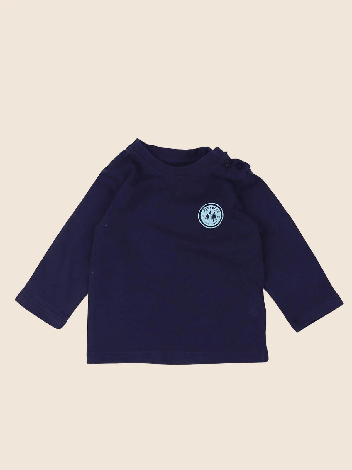 Vertbaudet - tee-shirt bleu - 3 mois