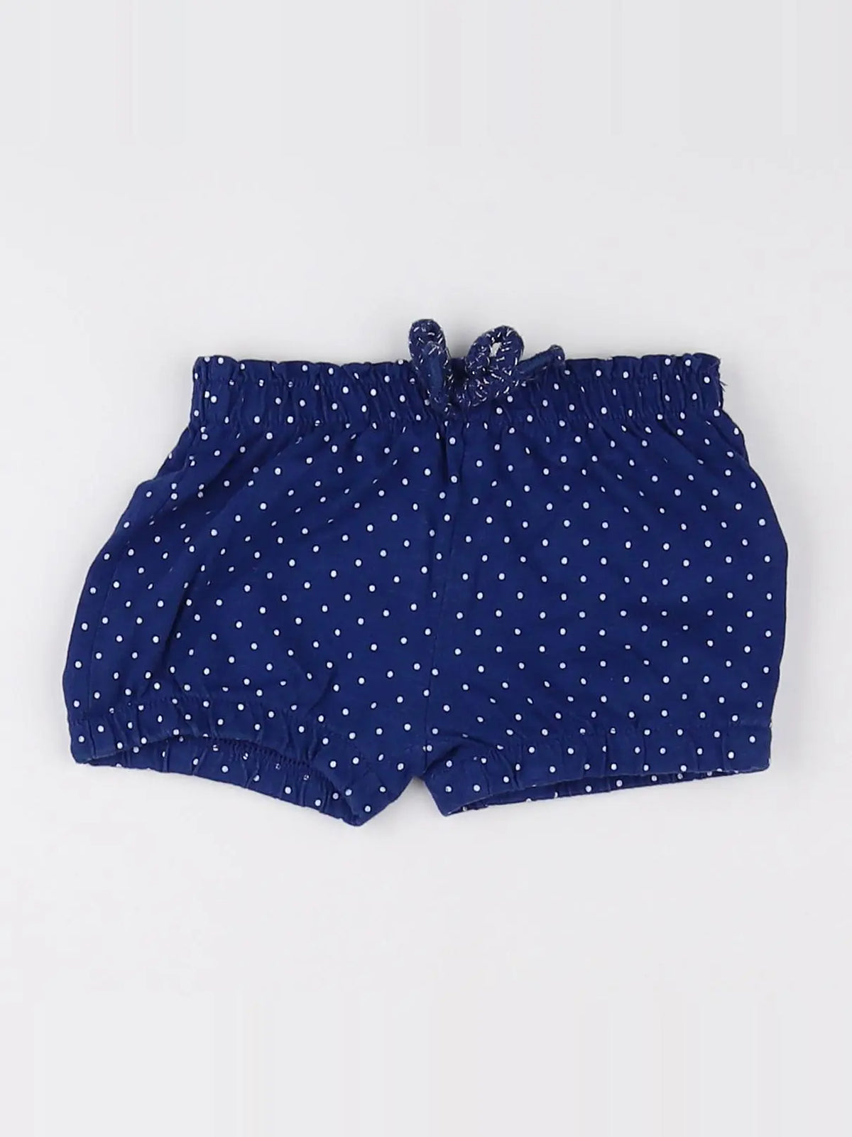 Vertbaudet - short bleu, blanc - 9 mois