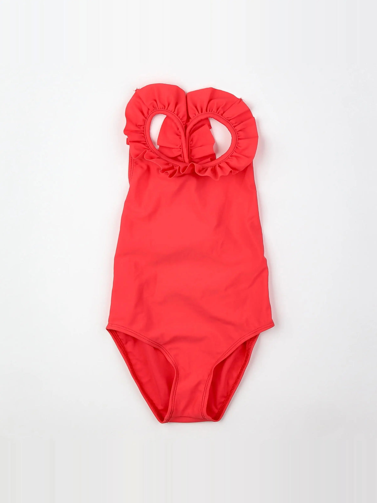 Canopea - maillot de bain rouge, rose dos croisé (neuf) - 1/2 ans