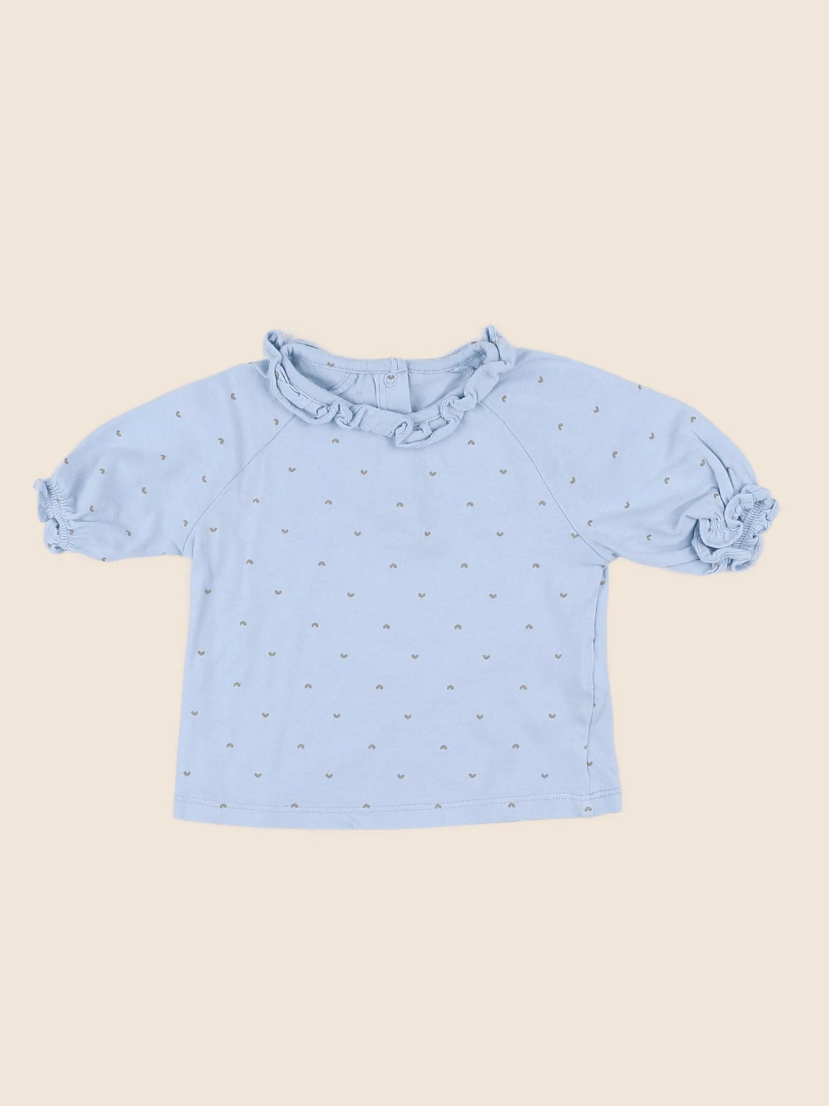 Vertbaudet - tee-shirt bleu - 12 mois