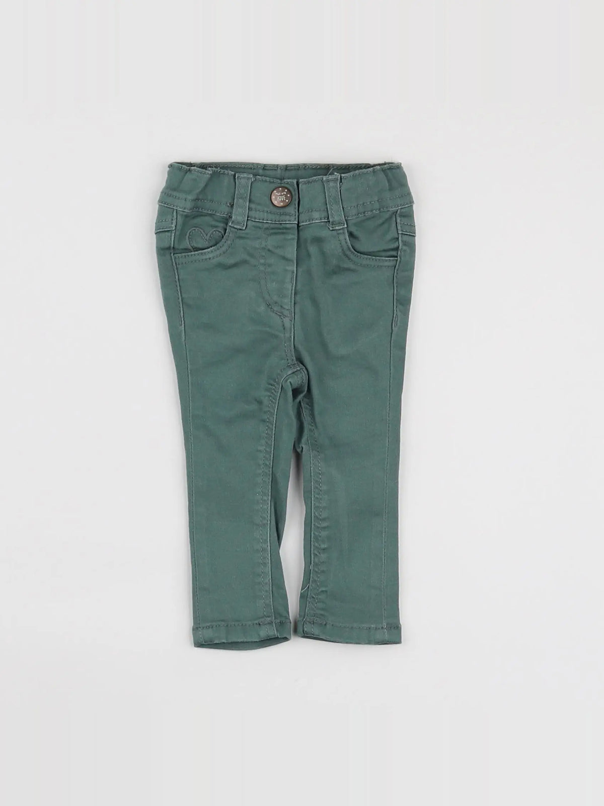 Tape à l'oeil - pantalon vert - 3 mois