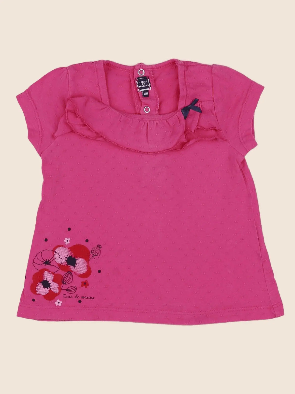 Terre de marins - robe rose - 18 mois