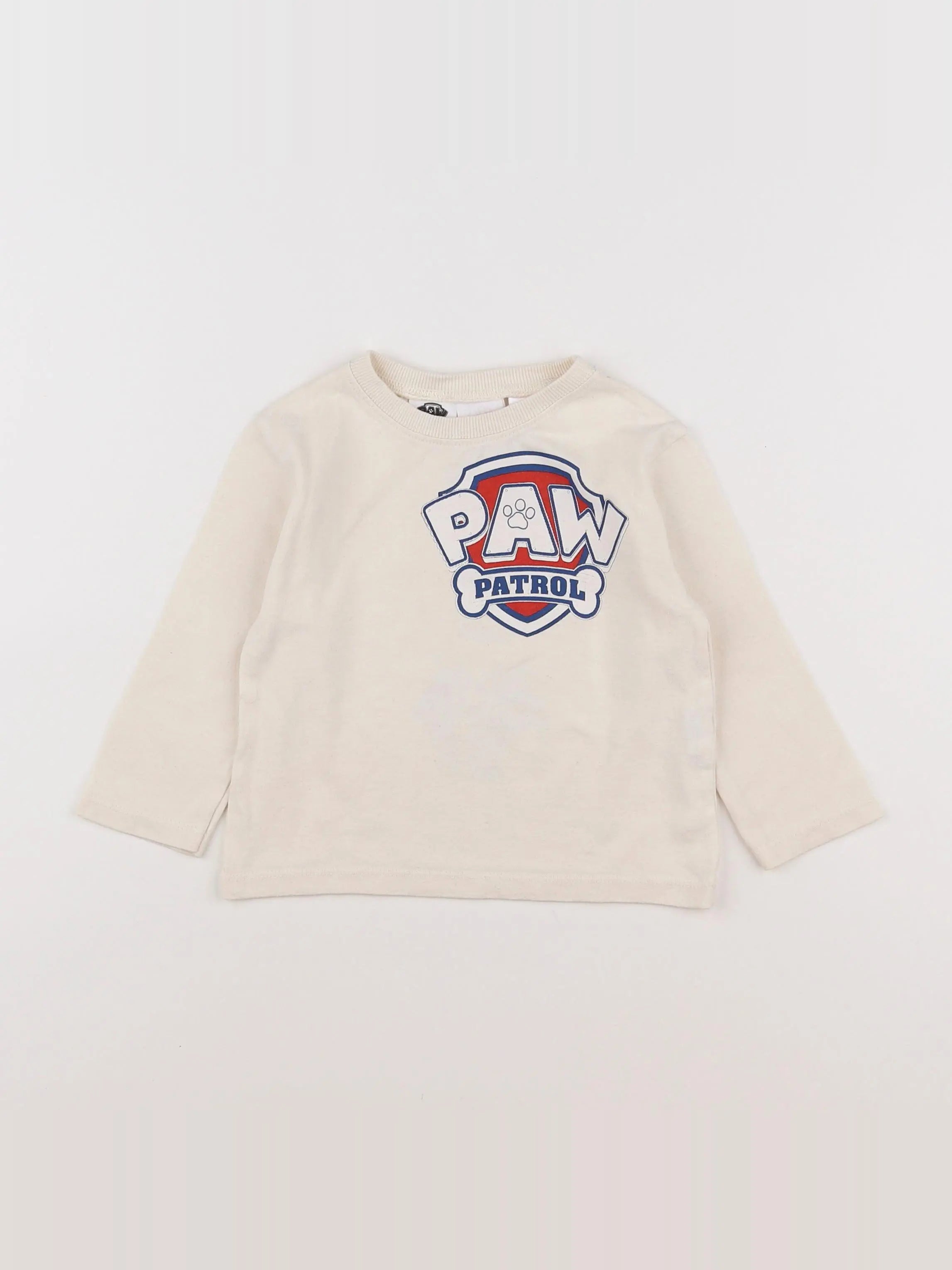 Zara - tee-shirt imprimé au dos beige - 9/12 mois