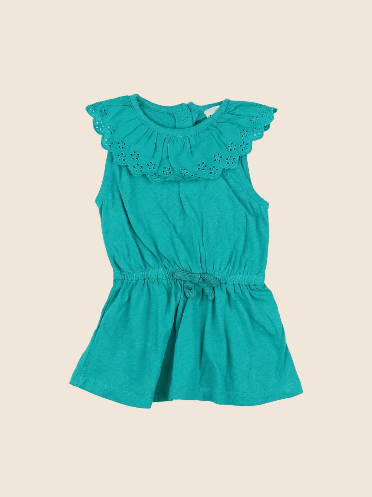 Tape à l'oeil - robe vert - 9 mois