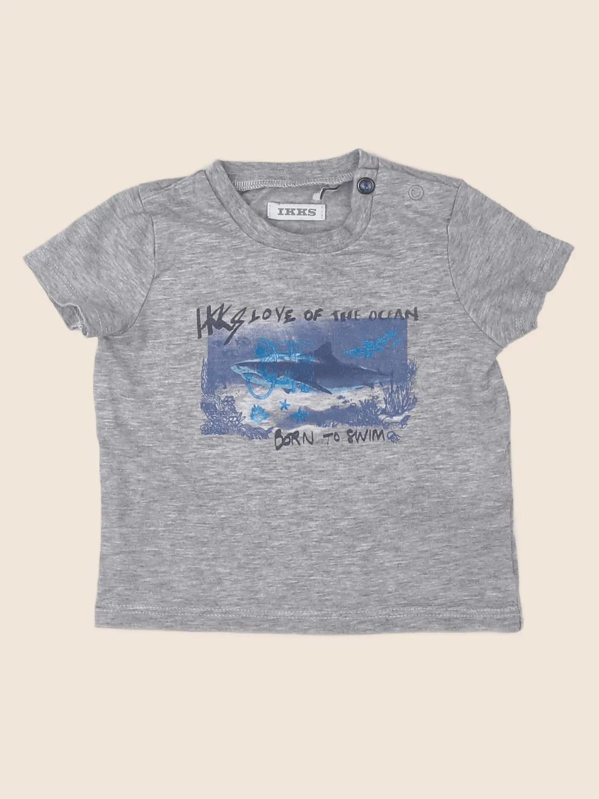 IKKS - tee-shirt gris - 6 mois
