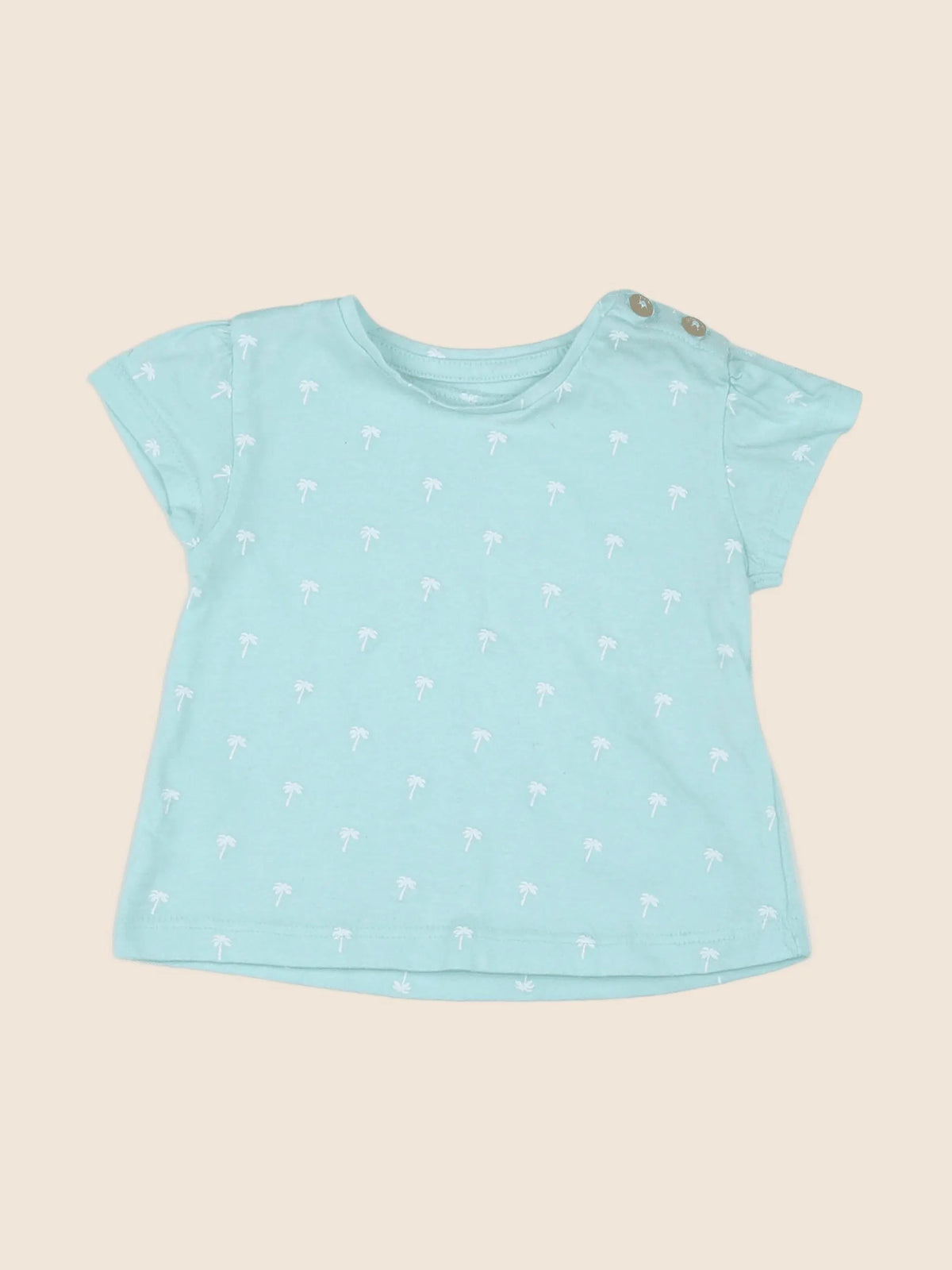 Vertbaudet - tee-shirt bleu - 3 mois
