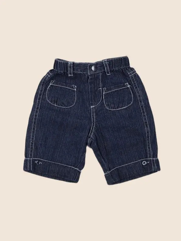 La Redoute - pantacourt bleu - 3 mois