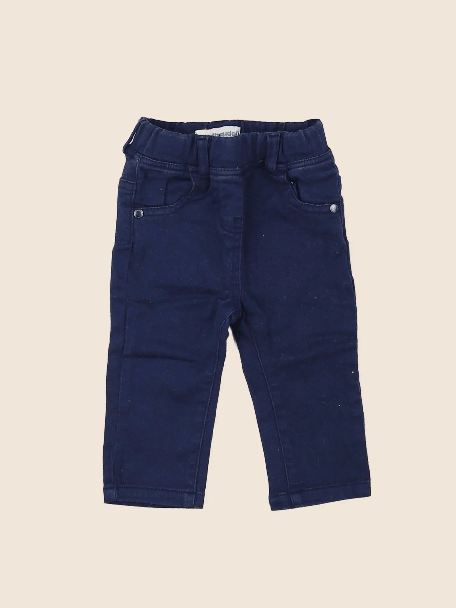 Vertbaudet - jegging bleu - 3 mois