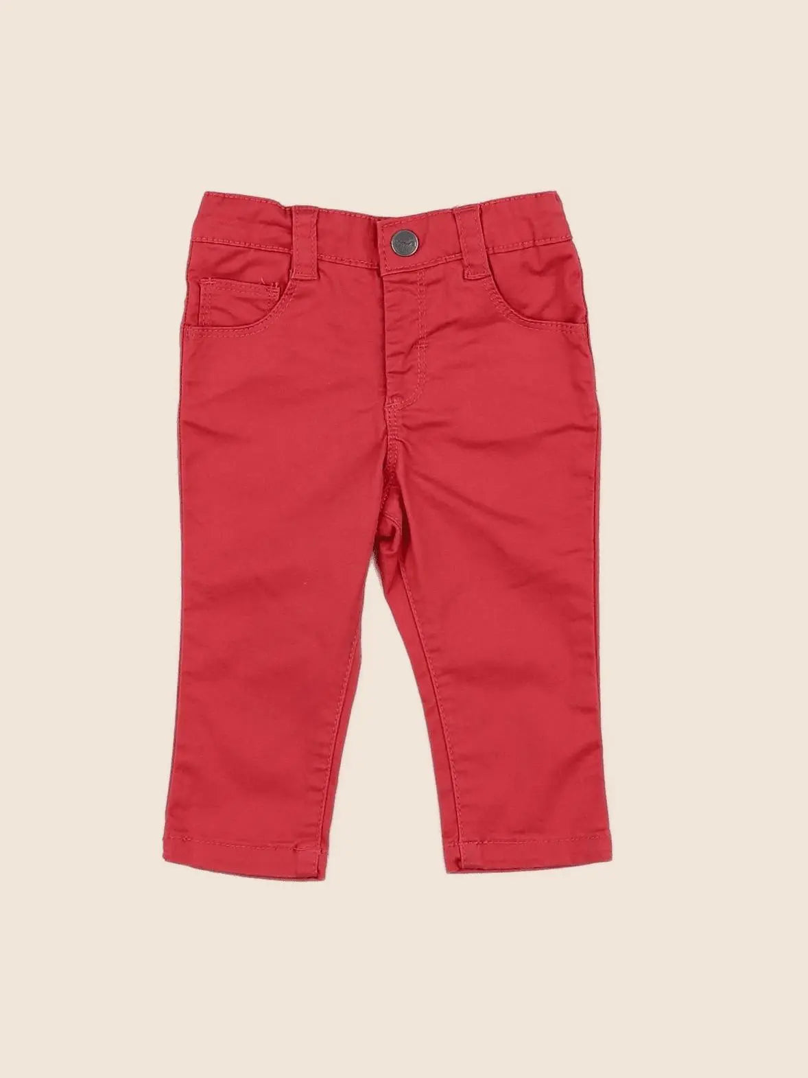 Cyrillus - pantalon rouge - 9 mois