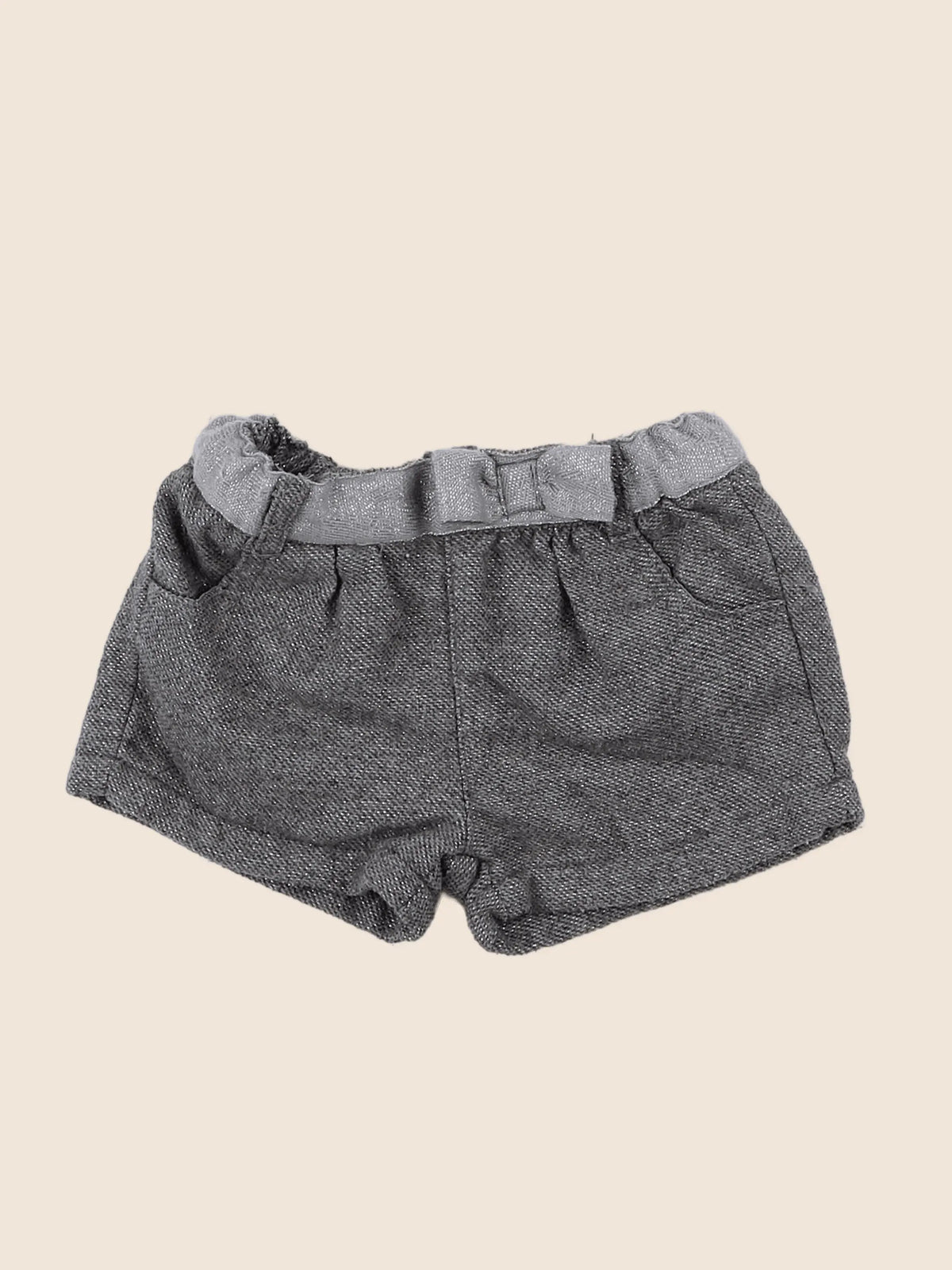 Vertbaudet - short gris - 9 mois