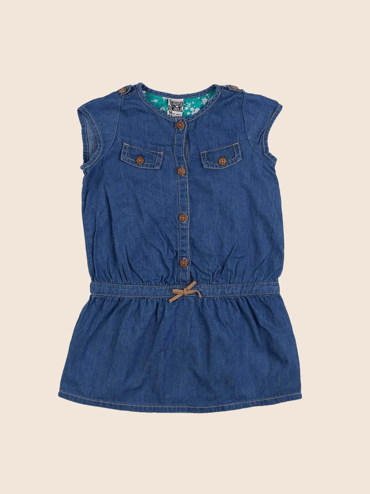 Tape à l'oeil - robe bleu - 18 mois