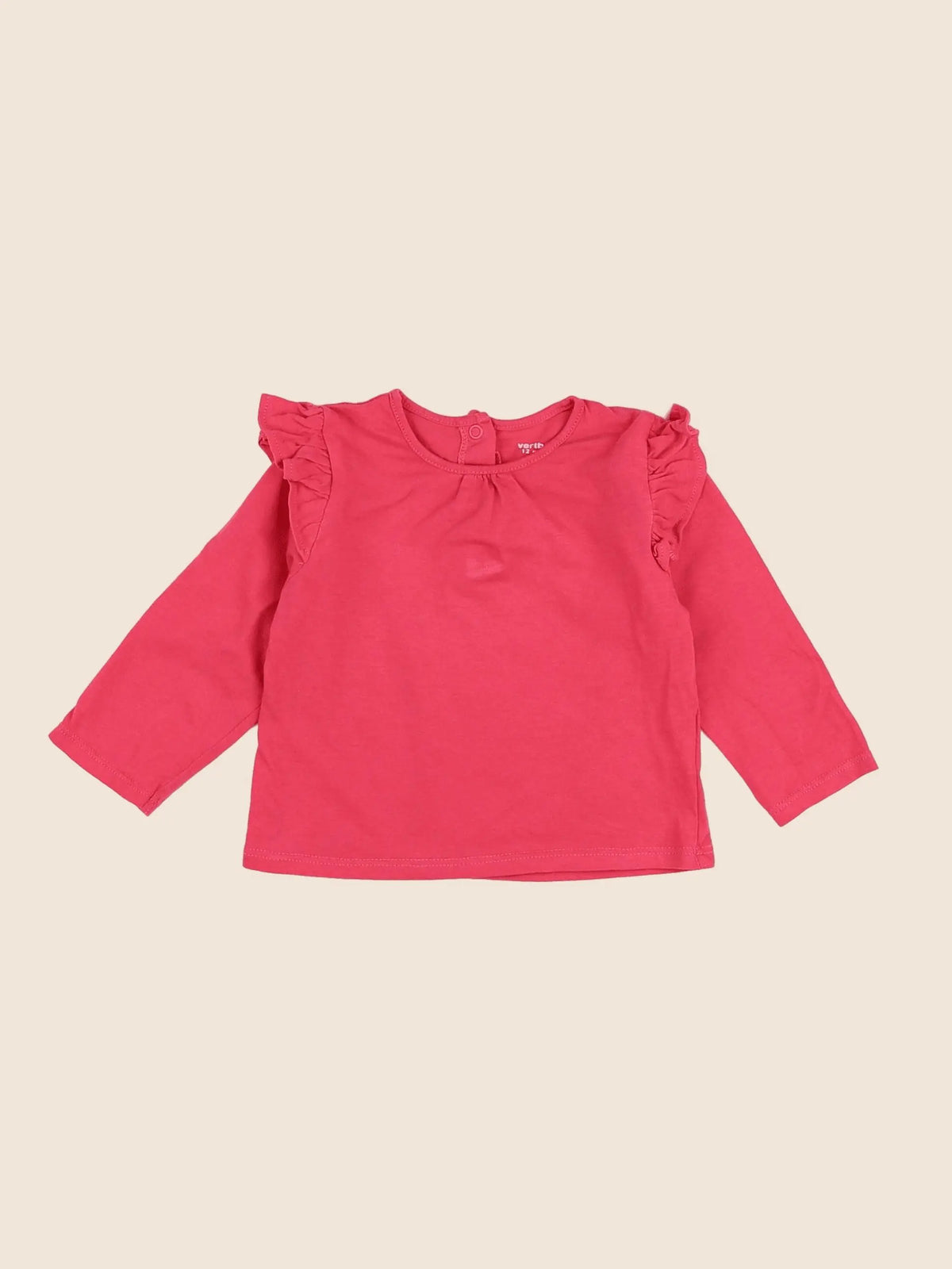 Vertbaudet - tee-shirt rose - 12 mois