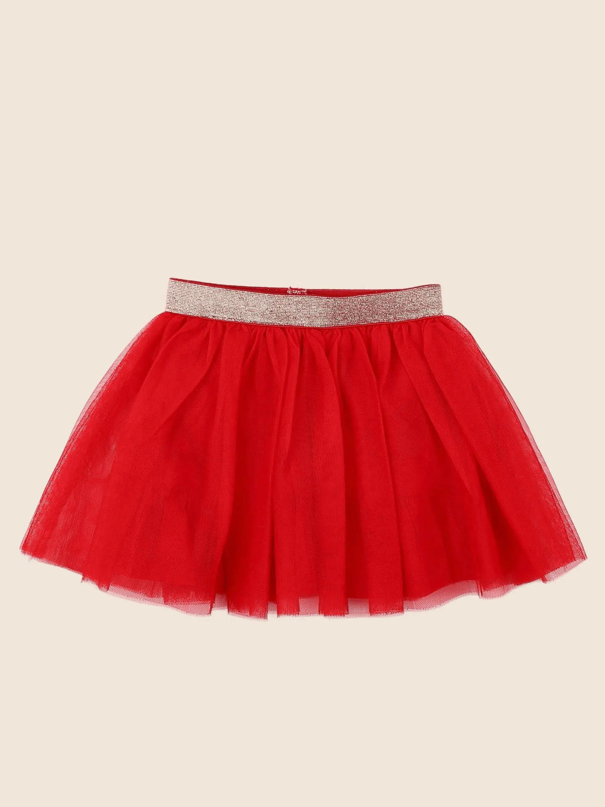Vertbaudet - jupe rouge - 18 mois