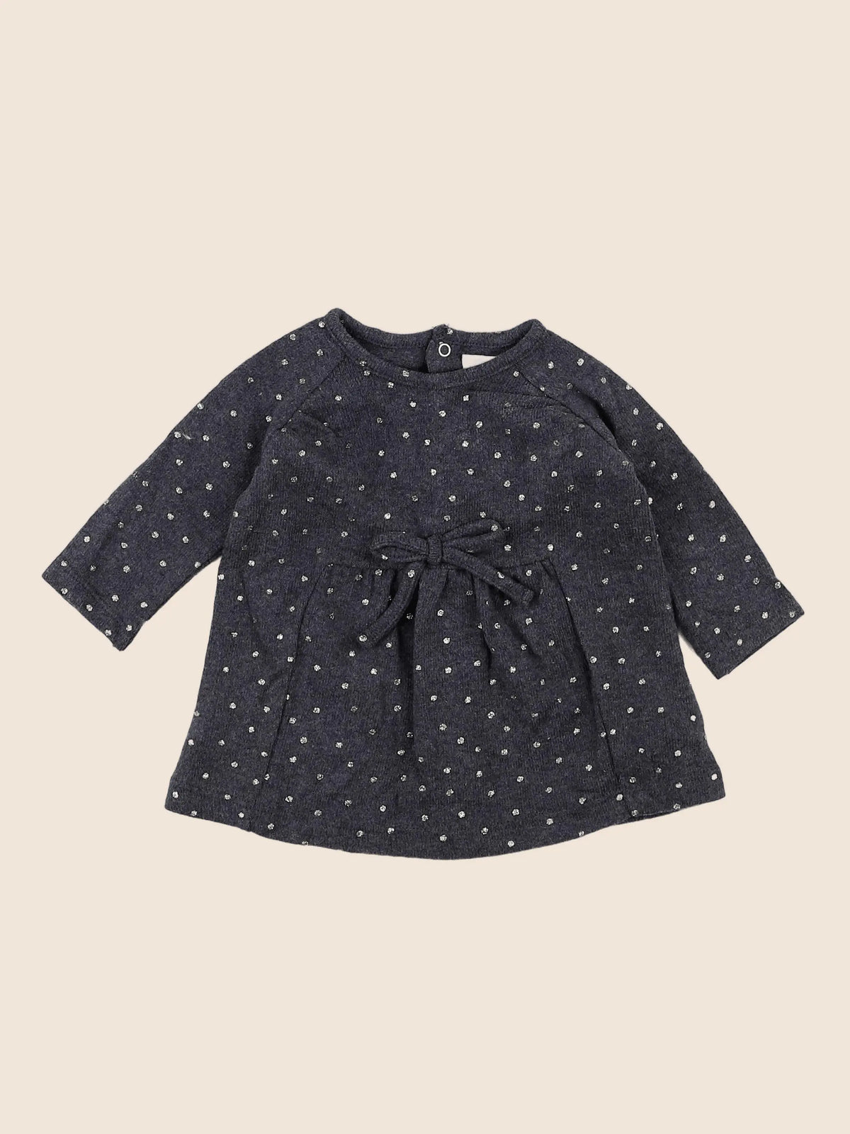 Vertbaudet - robe or, gris - 3 mois
