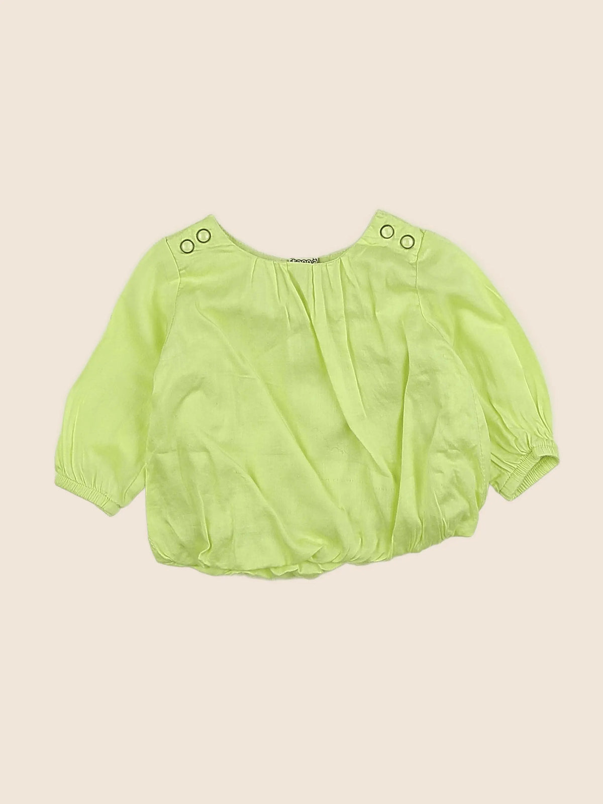Tape à l'oeil - blouse jaune fluo - 3 mois