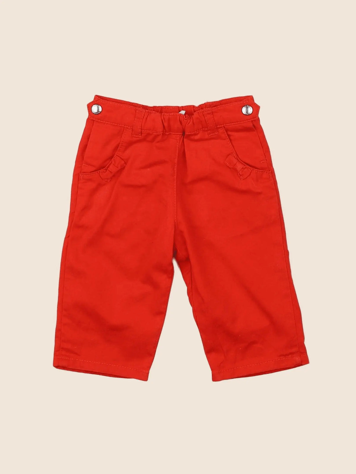 Petit Bateau - pantalon rouge - 3 mois