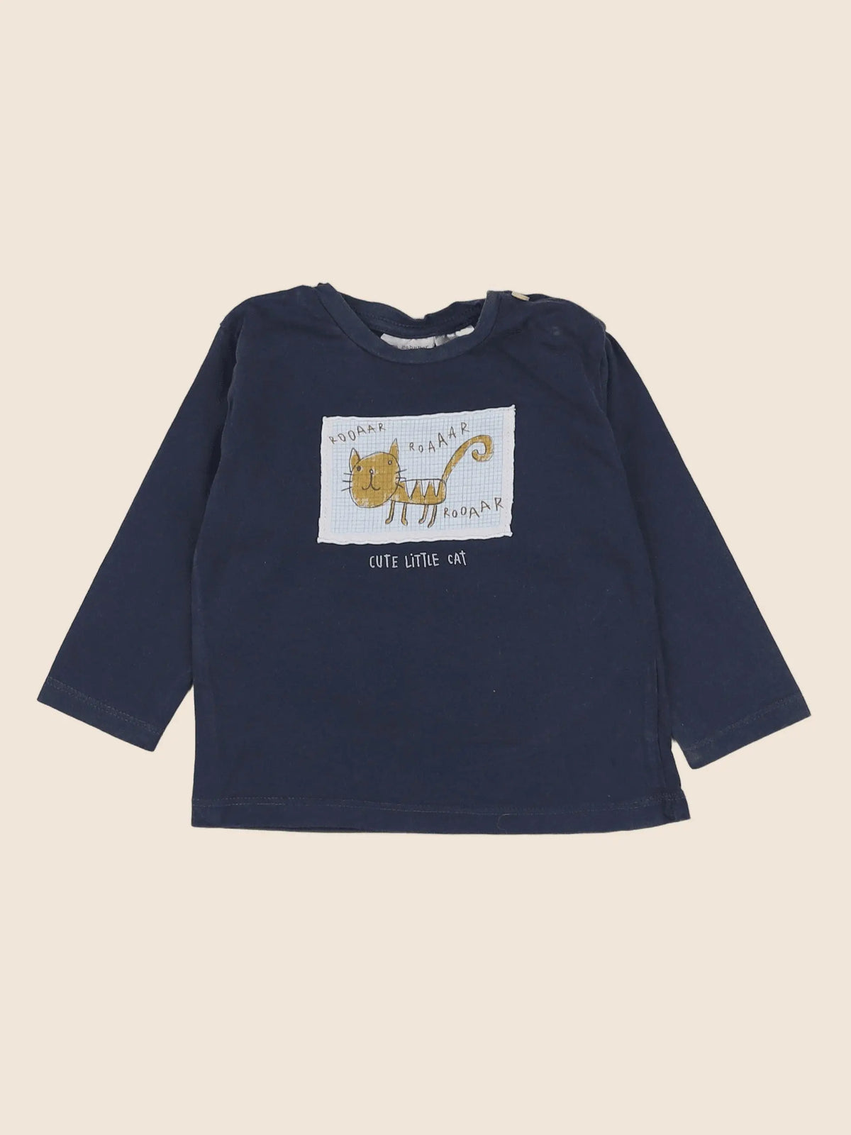 Zara - tee-shirt gris - 6/9 mois