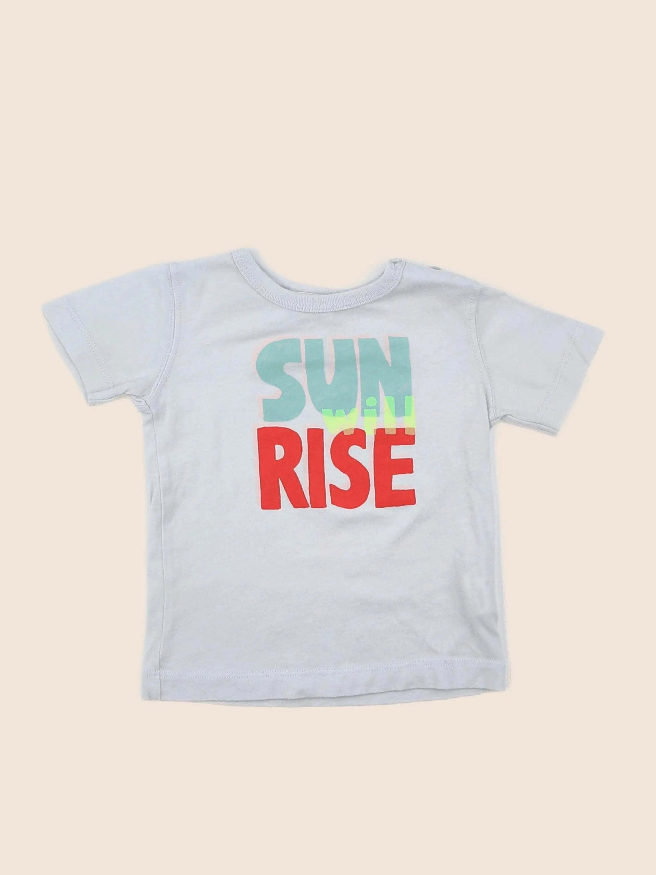Bonpoint - tee-shirt bleu, multicolore - 6 mois