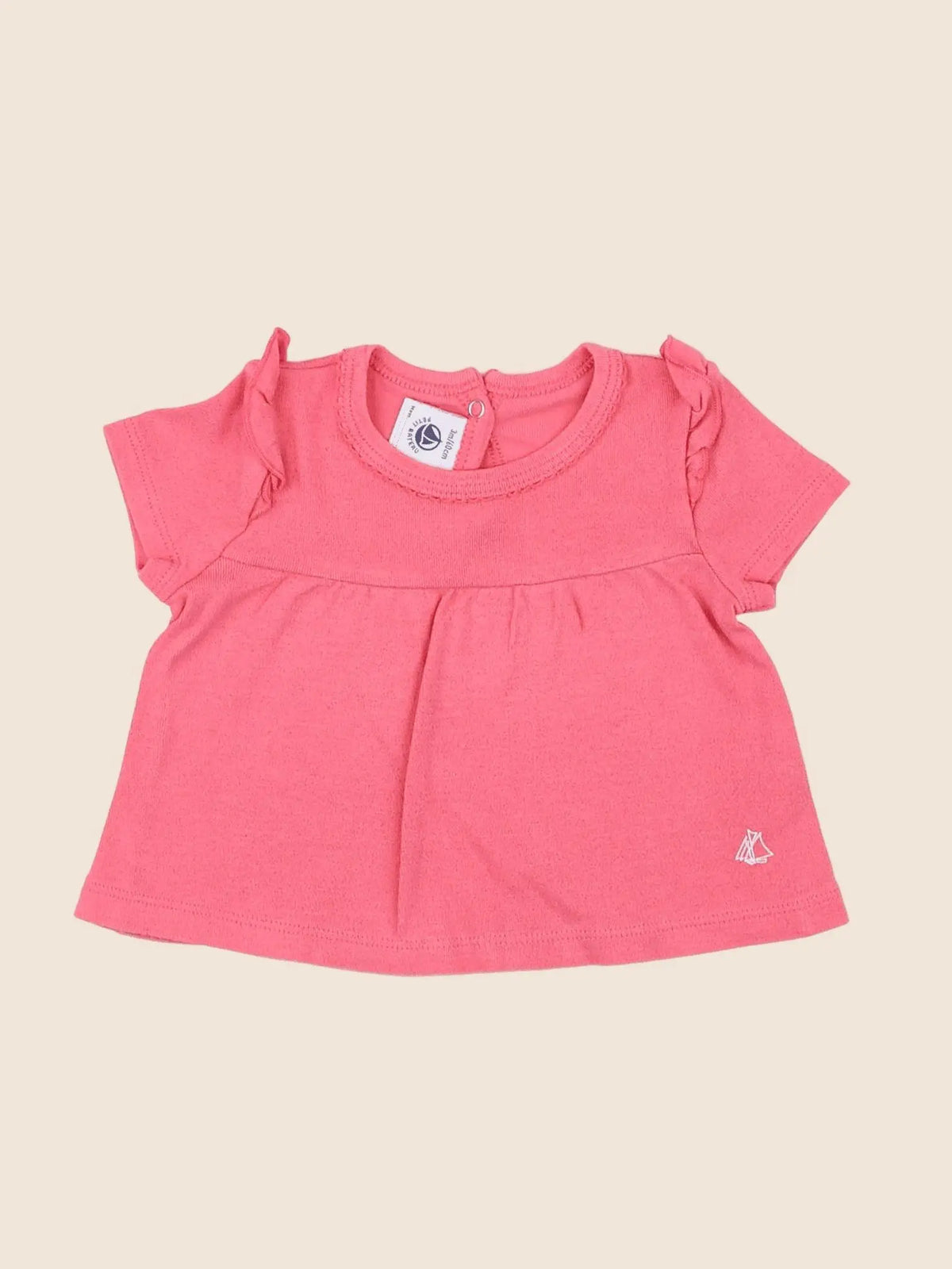 Petit Bateau - tee-shirt rose - 3 mois