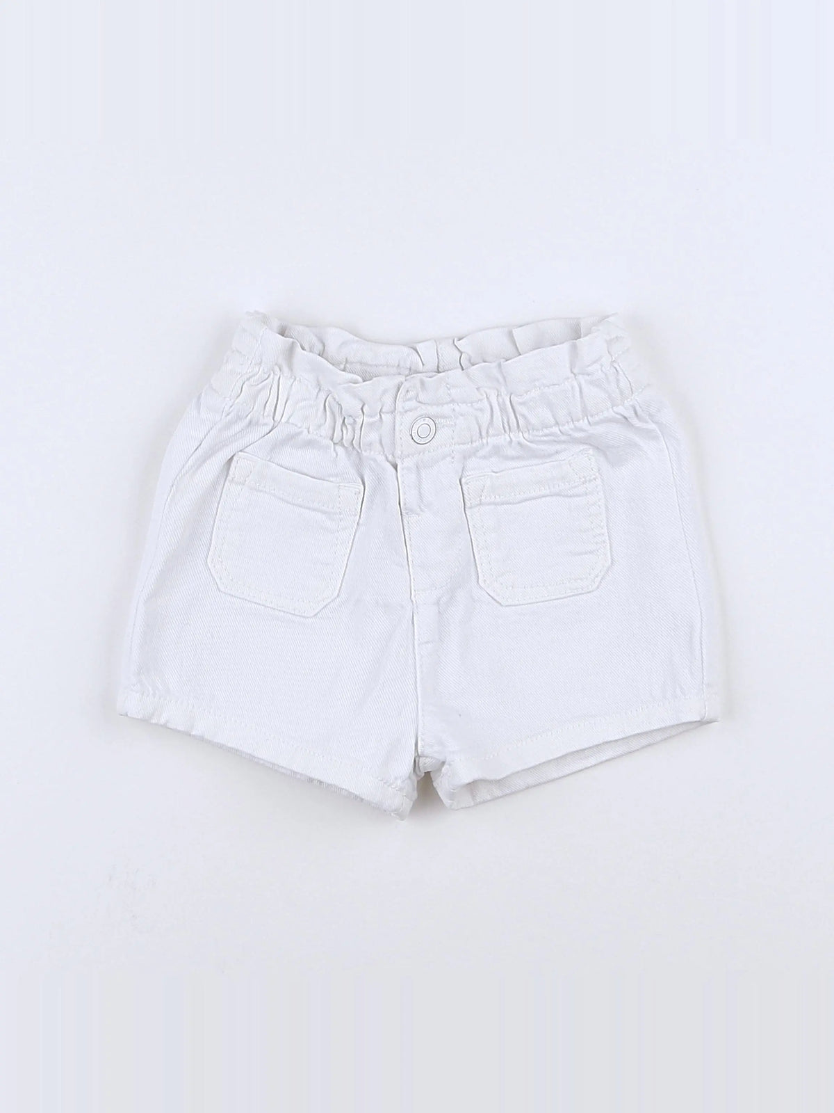 Vertbaudet - short blanc - 9 mois