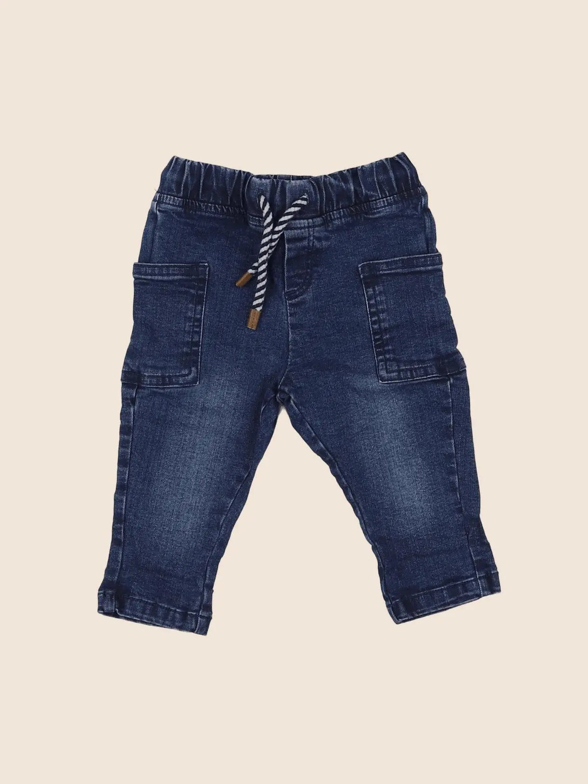 Vertbaudet - pantalon bleu - 9 mois