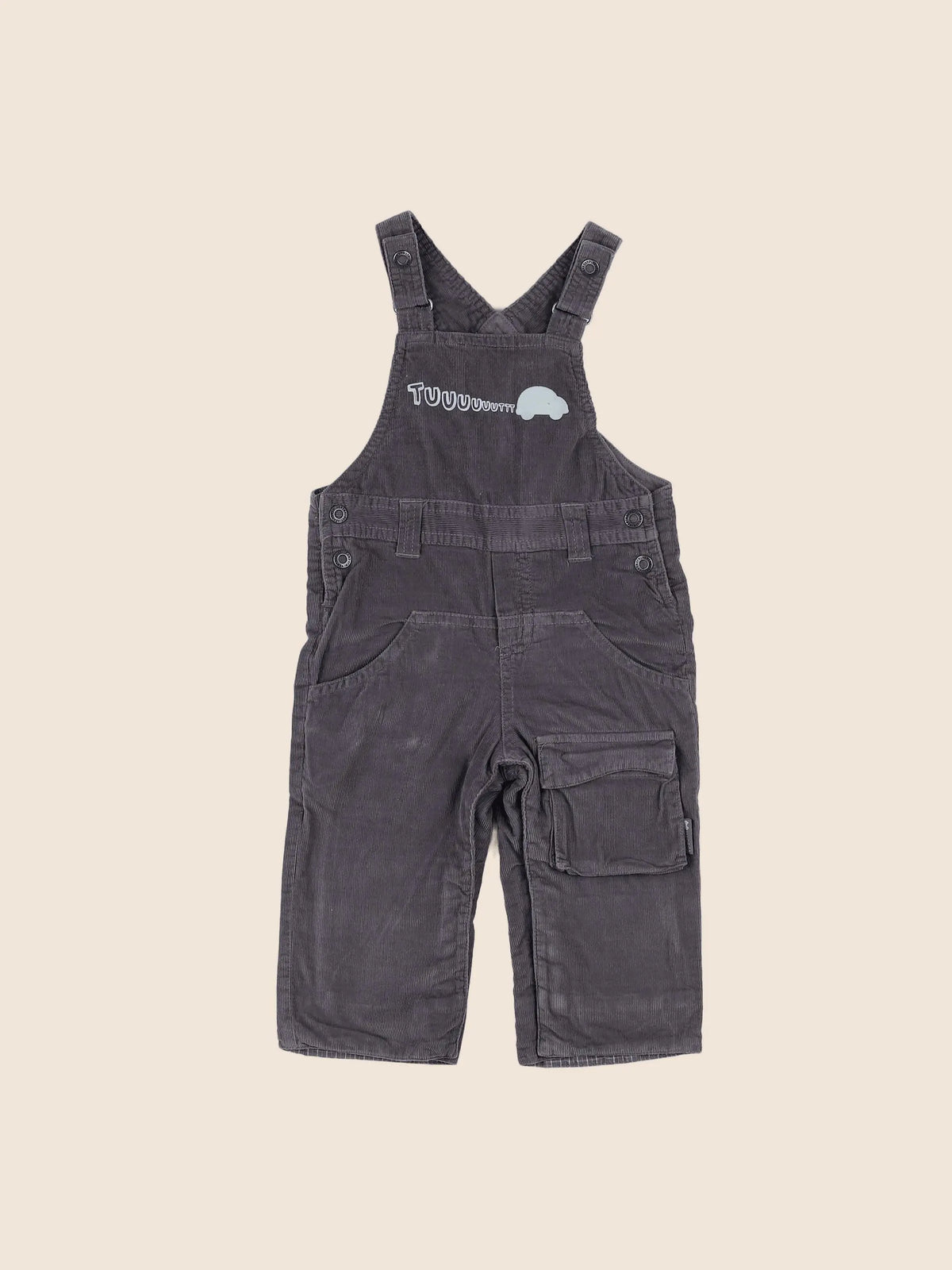 Vertbaudet - salopette gris - 9 mois