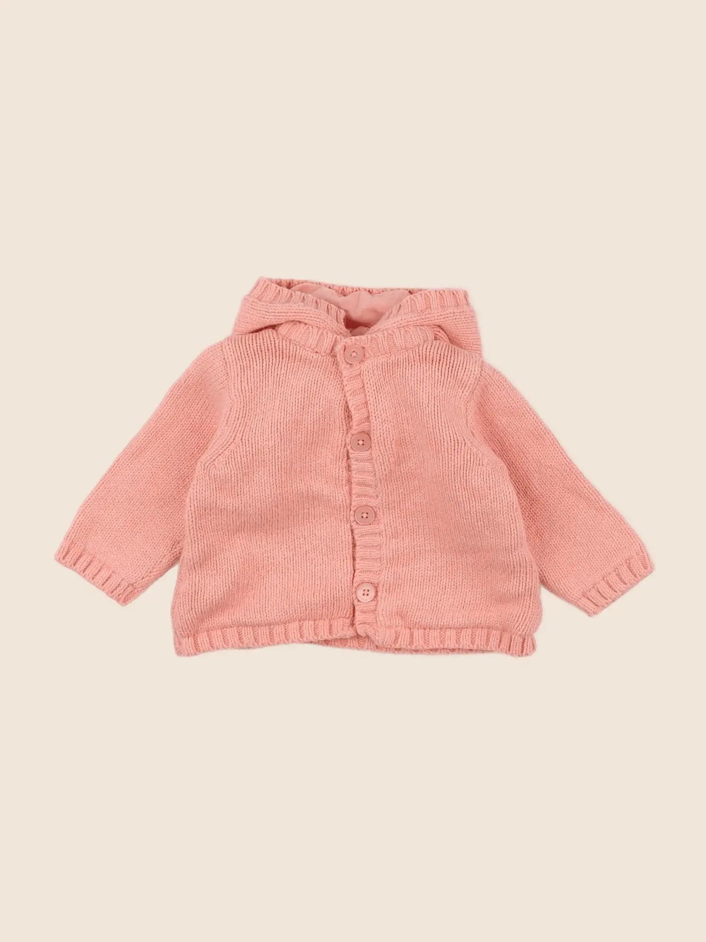 Vertbaudet - gilet rose - 6 mois