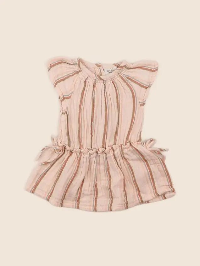 Tape à l'oeil - robe beige, multicolore - 3 mois